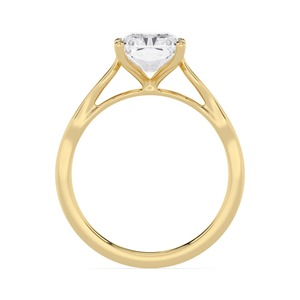 Anillo de Compromiso de Oro Rosa de 10K con Diamante Cultivado en Laboratorio, Corte Radiante Refinado, 2.00 Ct, Banda Delgada, Joyería de Boda Elegante y de Lujo - Product Image 6