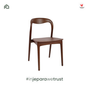 Chaise de salle à manger en teck massif minimaliste de luxe Asmaradana pour café, restaurant, maison, Jepara, Indonésie - Product Image 2