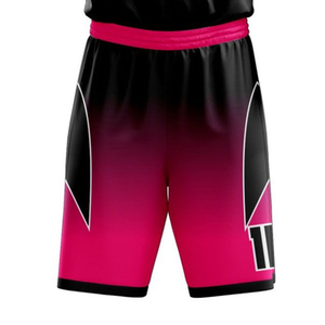 Custom Unisex Basketball Jersey Set Plus Size <b>Pink</b> <b>Black</b> Gradient Breathable % Polyester All Seasons Sport Wear - Product Image 4