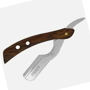 Navaja de Afeitar Plegable de Acero Inoxidable de Fábrica Directa, Navaja de Barbero de Filo Recto con su Logotipo - Product Image 3
