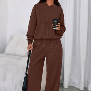 Conjuntos Deportivos Holgados para Mujer, Diseño Personalizado, Bajo MOQ, para Uso en Exteriores, Color Sólido - Product Image 2