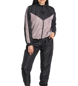 Conjunto de 2 Piezas para Mujer, Chaqueta Cortavientos de Alta Calidad, Atractivo, para Invierno, con Logotipo Personalizado y Colores en Contraste, Trajes Deportivos OEM - Product Image 4