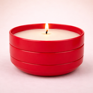 Recipiente de Cerámica para Velas con Borde Azul, Tazón Ancho, Grueso, Resistente al Calor, Acabado Liso, para una Sola Vela, Decoración de Hogar de Lujo - Product Image 4