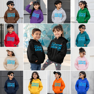 Sweat-shirts à capuche en polaire personnalisés pour enfants, marque privée et logo, sweats d'hiver pour garçons et filles, fabriqués au Bangladesh, vente en gros - Product Image 5