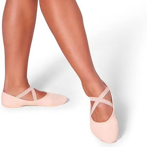 Chaussons de danse professionnels, chaussons de ballet durables en toile à semelle souple pour filles et femmes, chaussures de scène pour femmes en solde - Product Image 1