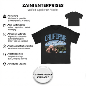 เสื้อยืดผู้หญิงเรียบง่าย 240 GSM ผ้าคอตตอนเจอร์ซีย์พรีเมียม นุ่ม ระบายอากาศได้ดี สีดำ รับสั่งทำแบบ DTG พิมพ์ลาย ปัก  OEM ODM แบรนด์ส่วนตัว - Product Image 1