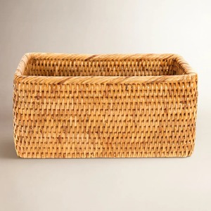 Rattan <b>basket</b> for storing odds and ends on the <b>table</b> Handmade Storage <b>Baskets</b> Natural Rattan Modern Made in Viet Nam - Product Image 6
