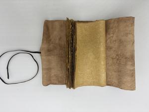 Carnets en cuir PU faits main, écologiques, à bords festonnés, aspect vieilli, style imitation antique, vente en gros, designs personnalisés OEM - Product Image 2