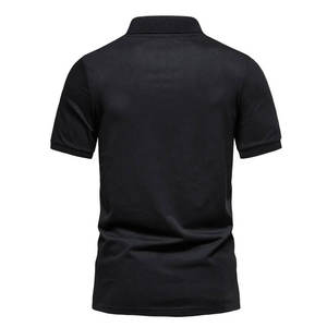 เสื้อเชิ้ตแขนสั้นผู้ชาย ผ้าถักโพลีเอสเตอร์ สไตล์ลำลอง กันยับ ปักลาย รับผลิตแบบ OEM ODM ขายส่ง - Product Image 3