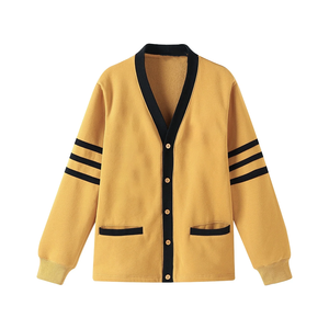 Custom Unisex Winter College <b>Cardigan</b> High Quality Varsity <b>Thick</b> Wool/Cashmere Fleece Covered Button Front Casual Layering - Product Image 3