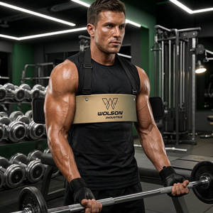 Wolson Industry - Equipo Profesional de Fitness, Arm Blaster Ajustable de Acero Inoxidable, Almohadilla Cómoda para el Cuello, Fortalecedor de Muñecas con Seguridad - Product Image 3