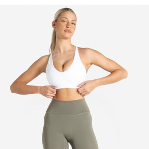 Soutien-gorge de sport pour femme à maintien élevé, personnalisable à l'avant, respirant, léger, confortable, design sans coutures, séchage rapide, Spandex/Nylon - Product Image 5