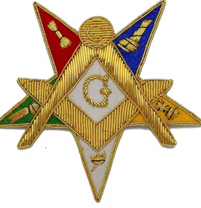 Insignia Masónica de Lujo Bordada a Mano con Hilo Metálico del Gran Priorado de los Caballeros de Malta, Parche Cosido Personalizado OEM - Product Image 5