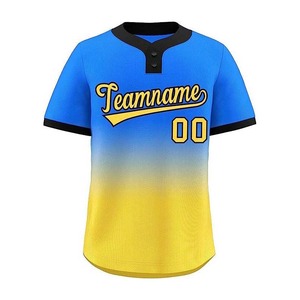 เสื้อเบสบอลแขนสั้นลายทางสำหรับผู้ชาย ดีไซน์ระบายอากาศได้ดี เหมาะสำหรับเยาวชน เล่นซอฟต์บอลกลางแจ้ง เสื้อพิมพ์ลายแบบซับลิเมชั่น - Product Image 4