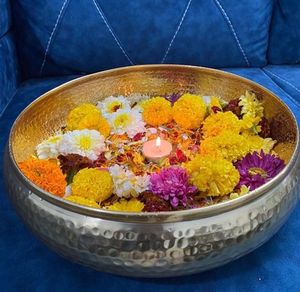 Handcrafted Metal Candle Bowl With Antique Finish For Luxury Home <b>Decoration</b> And Festive <b>Table</b> Setup - Product Image 6