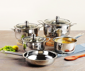 Juego de Ollas de Cocina de Acero Inoxidable de Grado Alimenticio |   Cacerolas y Sartenes de Cocina Premium - Product Image 1