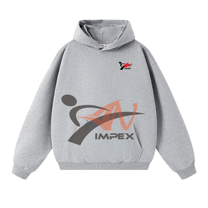 เสื้อฮู้ดดี้ผู้ชายสไตล์วินเทจ ยูนิเซ็กส์ ลำลอง ผ้าฝ้ายเฟรนช์เทอร์รี่ 450 กรัม ทรงโอเวอร์ไซส์ ระบายอากาศดี ไหล่ตก แบบ ODM ไซส์ใหญ่ - Product Image 6