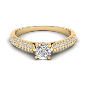 Bague de fiançailles REYES en moissanite de 0,76 carat, taille ronde, design original, en argent sterling 925, bijoux fins pour cadeaux de mariage - Product Image 6