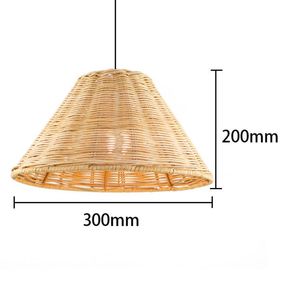 <span class=keywords><strong>Paralume</strong></span> in rattan fatto a mano, lampada a soffitto intrecciata per interni di resort e caffè, produttore OEM dal Vietnam - Product Image 6