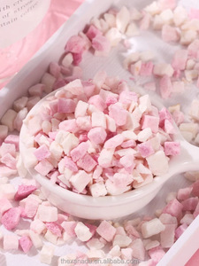 Cubos de frutas liofilizadas de melocotón jugoso en cubitos de 10*10mm para ingredientes/panadería/aperitivos fruta orgánica FD 0 azúcar añadido personalizado aceptar - Product Image 3