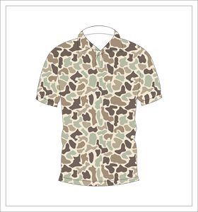 Camiseta Polo de Camuflaje Marrón Arena, Sublimada, Manga Corta, Deportiva, Informal, Personalizable con Logotipo, Unisex - Product Image 4