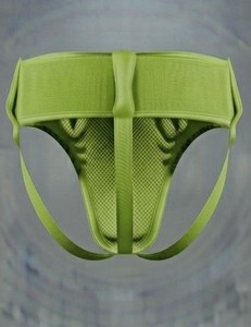 Ceinture de soutien inguinal K4 pour homme, verte, respirante, en néoprène, pour la boxe, protection sportive, gaine de maintien de la taille, modèle basique - Product Image 2