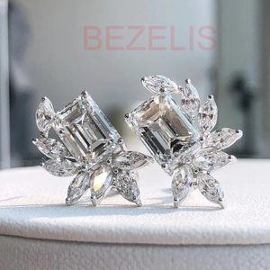 Stunning <b>Earrings</b> for Everyday Wear Certified Jewelry <b>Gold</b> Luxury Lab Grown Diamond Jacket <b>Earrings</b> - Product Image 4