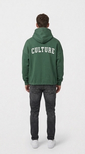 Sweat à capuche Culture pour homme, coupe oversize, 100% coton molletonné, style décontracté automne, avec poche, coupe classique, anti-plis, 400g - Product Image 2