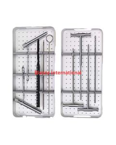 BISONS Orthopedic Cannulated <b>Screw</b> Instrument <b>Set</b> 6.0mm 7.3mm Titanium Stainless Steel Surgical Kit for Bone Fixation - Product Image 4