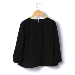 ODM Designs Chemises noires à manches longues et col rond pour filles - Product Image 5