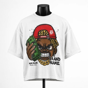 T-shirt pour homme, couleur blanche, manches courtes, impression graphique personnalisée, streetwear, qualité supérieure, jersey 100% coton, coupe classique - Product Image 1