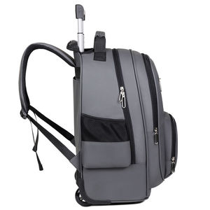 Business Rolling <b>Backpack</b> Waterproof Laptop Trolley Bag <b>Large</b> Capacity Travel <b>Backpack</b> Wheels Luggage - Product Image 4