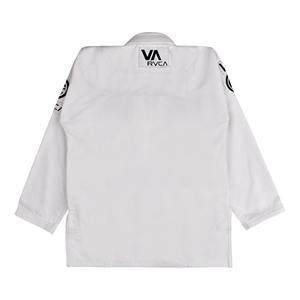 Fabrication de t-shirts de haute qualité en coton 100% Gi Shoyorol BjjGl RVCA V2 Batch # Kimono de Jiu-Jitsu Brésilien 60 Fighter Blanc, Tenue de Karaté - Product Image 3
