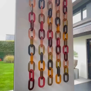 Cadena de eslabones ecológica personalizada, de gran tamaño, multicolor, hecha a mano, para decoración del hogar, por Abdul Rehman Enterprises - Product Image 1