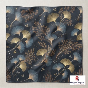 Écharpe en soie de luxe pour femmes, imprimée sur mesure, légère, carrée, foulard, fabricant OEM ODM, produits textiles personnalisés de Taïwan - Product Image 1