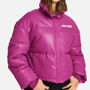 Veste d'hiver à capuche avec logo personnalisé imprimé 2025, streetwear, double fermeture éclair, épaisse, de qualité supérieure, couleur unie, vêtements d'hiver - Product Image 4