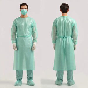 Robe médicale et tenue de travail unisexe pour médecins et infirmières, 100% coton, respirante et confortable - Product Image 1