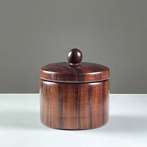 Wooden Square Eco-Friendly Multifunction Food Storage Jar Lid Airtight Moisture Proof Kitchen Container <b>Sugar</b> Spices Handcrafted - Product Image 2