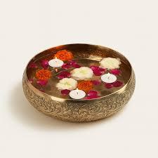 Handcrafted Golden Brass Urli Bowl for <b>Floating</b> <b>Candles</b> Flower Decoration - Product Image 6