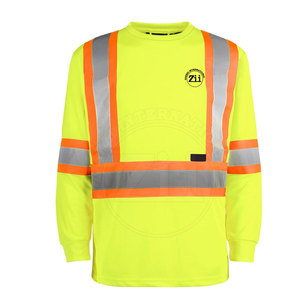 Chemises de sécurité réfléchissantes FR à logo personnalisé, légères, imperméables, LED, haute visibilité, classe 1 ANSI/EN ISO, pour usage extérieur, marque privée - Product Image 1