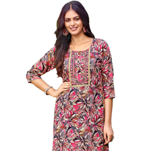 Nuevo Lanzamiento de algodón Premium Co-ord Set 16kg <span class=keywords><strong>Re</strong></span>-yon con bordado pesado y encaje para adultos-Venta en línea - Product Image 1