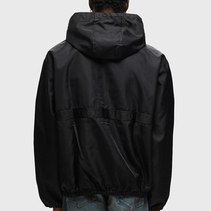 <b>Men's</b> High Quality Solid Nylon Casual Windbreaker Jacket Water-Proof Outdoor Zipper <b>Coats</b> Winter Season Thin Cotton-Filled Stand - Product Image 2
