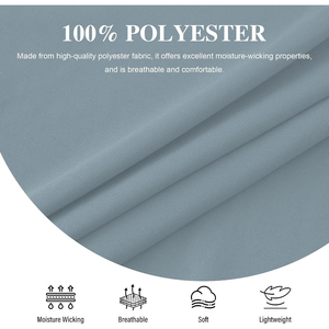Nouveau T-shirt de pêche à manches longues pour homme avec protection solaire UPF 50, masque facial intégré, gris-bleu, personnalisable et étiquettes privées OEM - Product Image 2