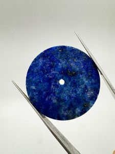 Esfera de Reloj A K Gems de Lapislázuli Azul Natural, Modelo ETH-1006, 31.50 mm, Redonda, Pulida por un Lado - Product Image 2