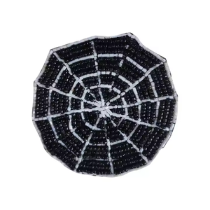 Modern Home Accent Premium Hand <b>Beaded</b> Glass <b>Coasters</b> Reusable for Wedding Decor and Everyday Use Mats & Pads - Product Image 2