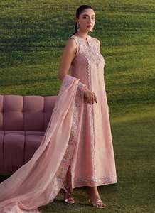Sehr Co. International PK Party Wear Pakistani Silk Formal Salwar Dresses <b>for</b> <b>Women</b> Floor-Length Wrinkle Free Quick Dry Regular - Product Image 4