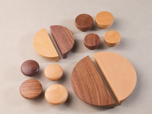 Tradebyd Custom Premium Quality Eco-Friendly Wooden Drawer Knobs Handcrafted Furniture Pulls for Minimalist Wardrobe Kitchen - Product Image 1