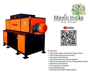 Machine de broyage FRP la plus vendue, à double arbre, semi-automatique, 500 kg/h, électrique, pour usage commercial - Product Image 2