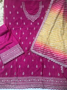 ชุดชารารา การารา ซัลวาร์ คามีซ งานปักอินเดีย สำหรับฤดูหนาว แบบกลับด้านได้ ทรงเข้ารูป ป้องกันแสงแดด เหมาะสำหรับงานปาร์ตี้ ตัดเย็บด้วยผ้าจอร์เจตต์ - Product Image 3