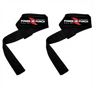 Lifting Wrist Straps for Weightlifting Bodybuilding Powerlifting <b>Strength</b> <b>Training</b> Deadlifts Padded Neoprene with 18 inch Cotton - Product Image 4